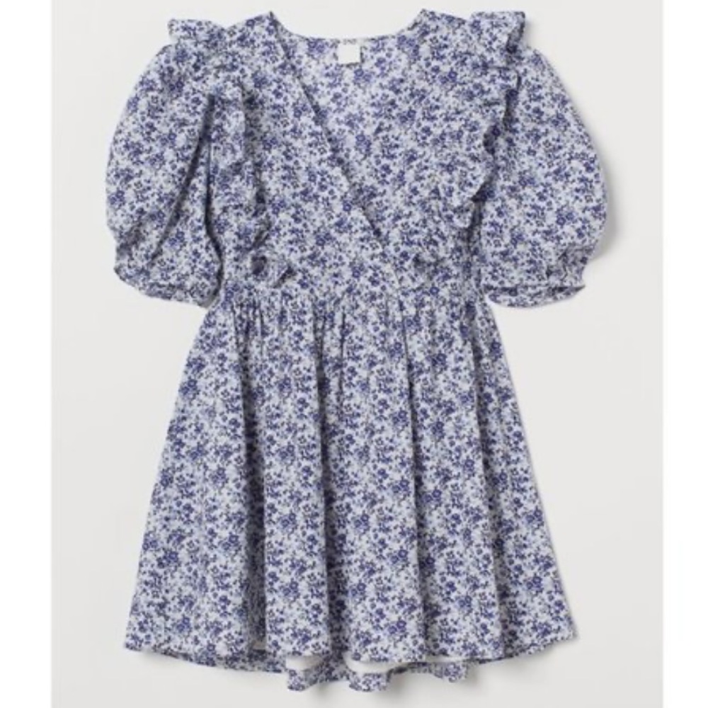 H&M Blue Floral Dress